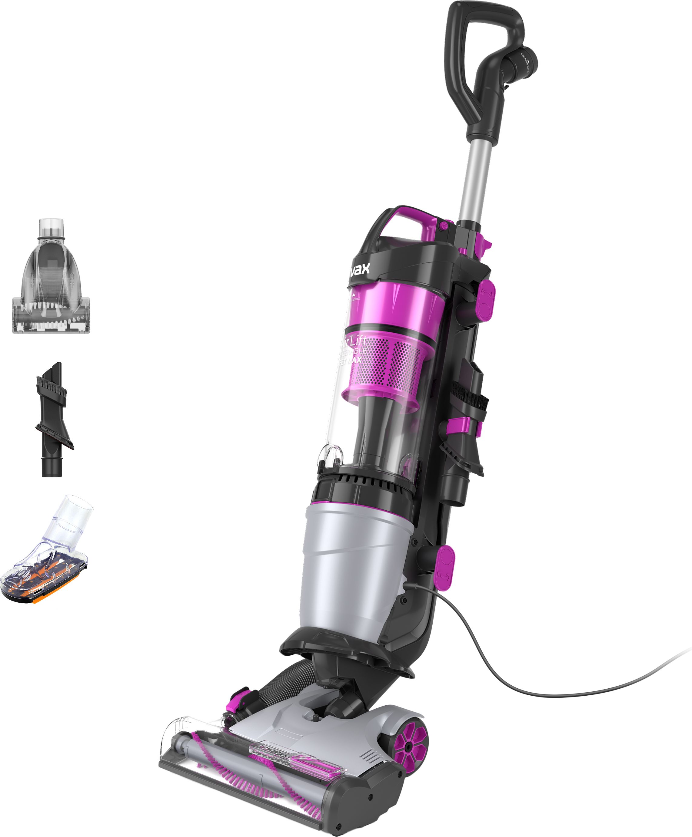VAX Air Lift Pet Max Upright Vacuum Cleaner - Pink - 1.5L - HEPA Filter